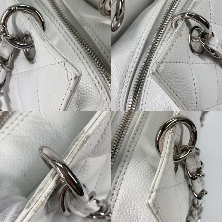 CHANEL シャネル タイムレス マトラッセ キルティング チェーン ショルダーバッグ カバン CC ココマーク トートバッグ ホワイト【中古】 | CHANEL | 08