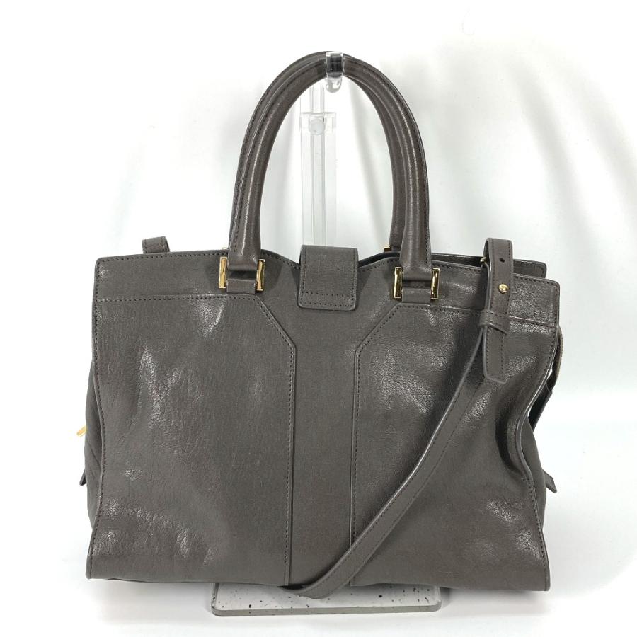 YVES SAINT LAURENT イヴ・サンローラン 400666 カバス シック トートバッグ カバン Yロゴ ハンドバッグ グレー レディース【中古】 | Yves Saint Laurent | 01
