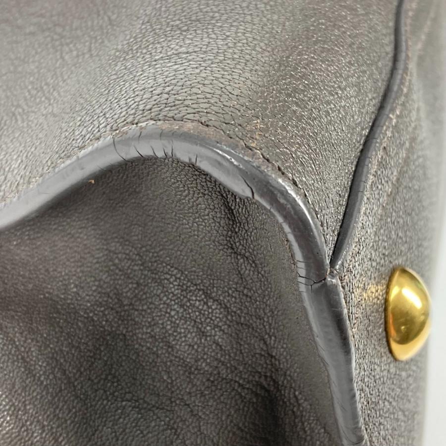 YVES SAINT LAURENT イヴ・サンローラン 400666 カバス シック トートバッグ カバン Yロゴ ハンドバッグ グレー レディース【中古】 | Yves Saint Laurent | 04