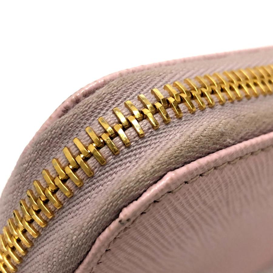 PRADA プラダ 1ML506 ジッピーウォレット ラウンドファスナー ロゴ 長財布 ピンク レディース【中古】 | PRADA | 06