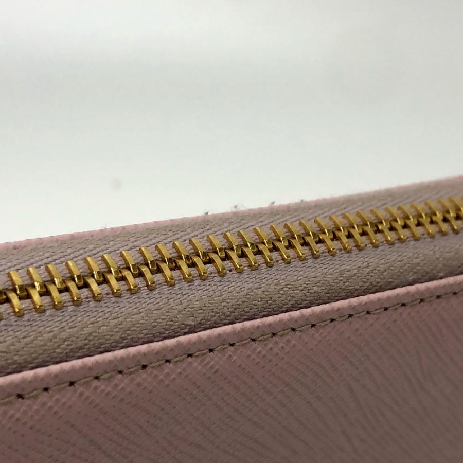 PRADA プラダ 1ML506 ジッピーウォレット ラウンドファスナー ロゴ 長財布 ピンク レディース【中古】 | PRADA | 07