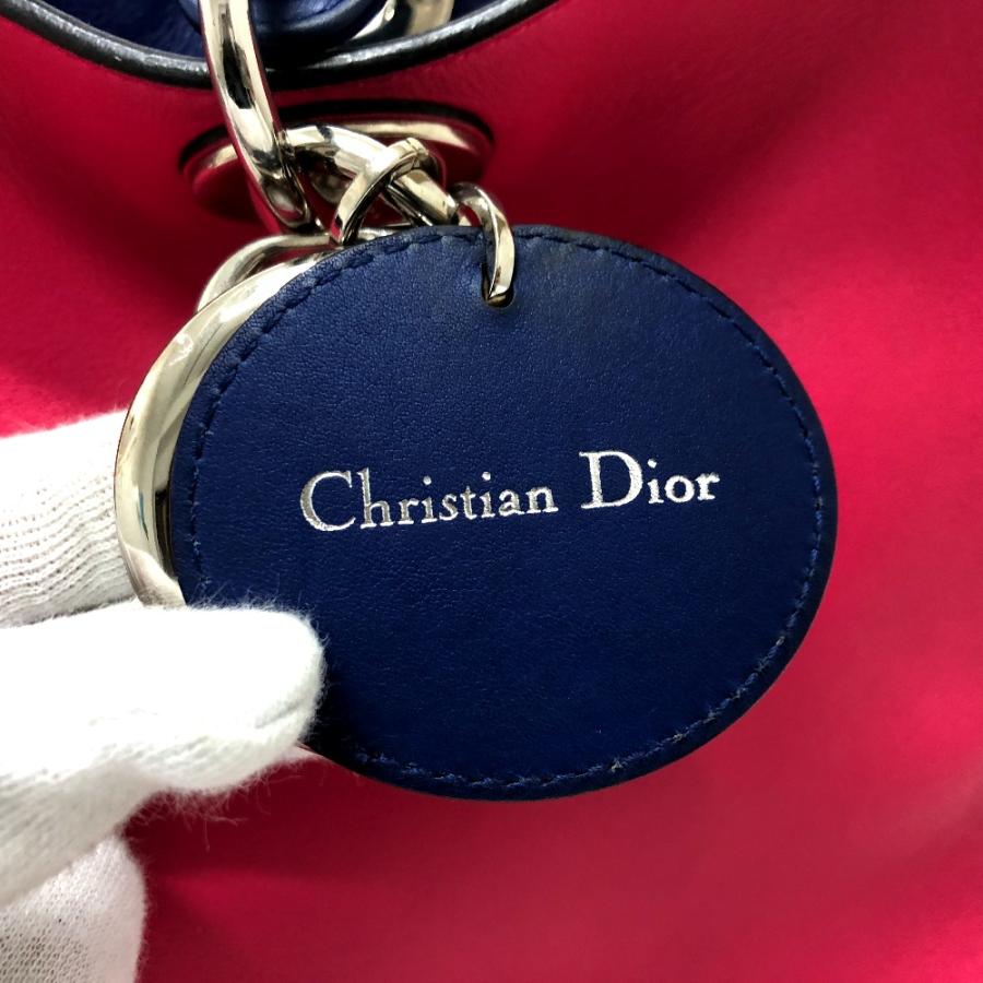 Christian Dior クリスチャンディオール ディオリッシモ パイソン 2WAY カバン ハンドバッグ ピンク レディース【中古】 |  | 04