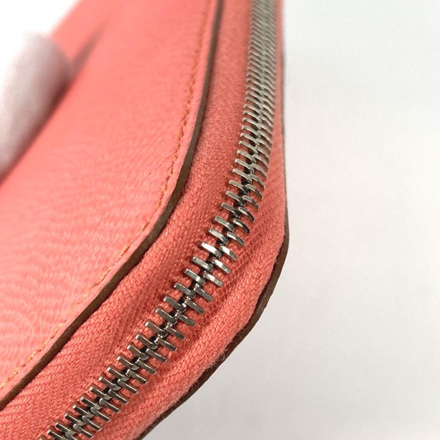 美品 HERMES エルメス シルクイン ロングウォレット ラウンドファスナー アザップロング 長財布 フラミンゴ ピンク系 レディース【中古】 | HERMES | 07