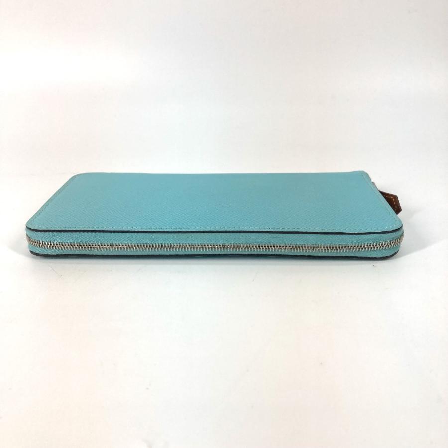 HERMES エルメス シルクイン ラウンドファスナー アザップロング 長財布 ブルーアトール ブルー レディース【中古】 | HERMES | 03