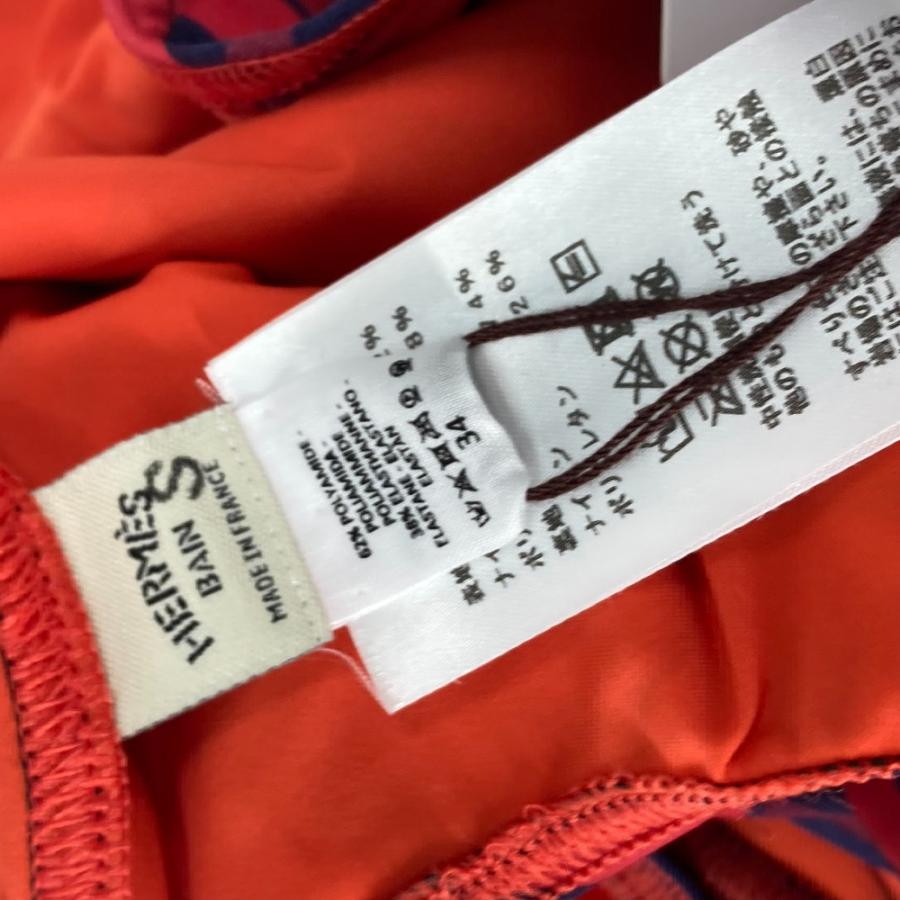 未使用 HERMES エルメス スイムウェア 総柄 水着 レッド レディース【中古】 | HERMES | 08