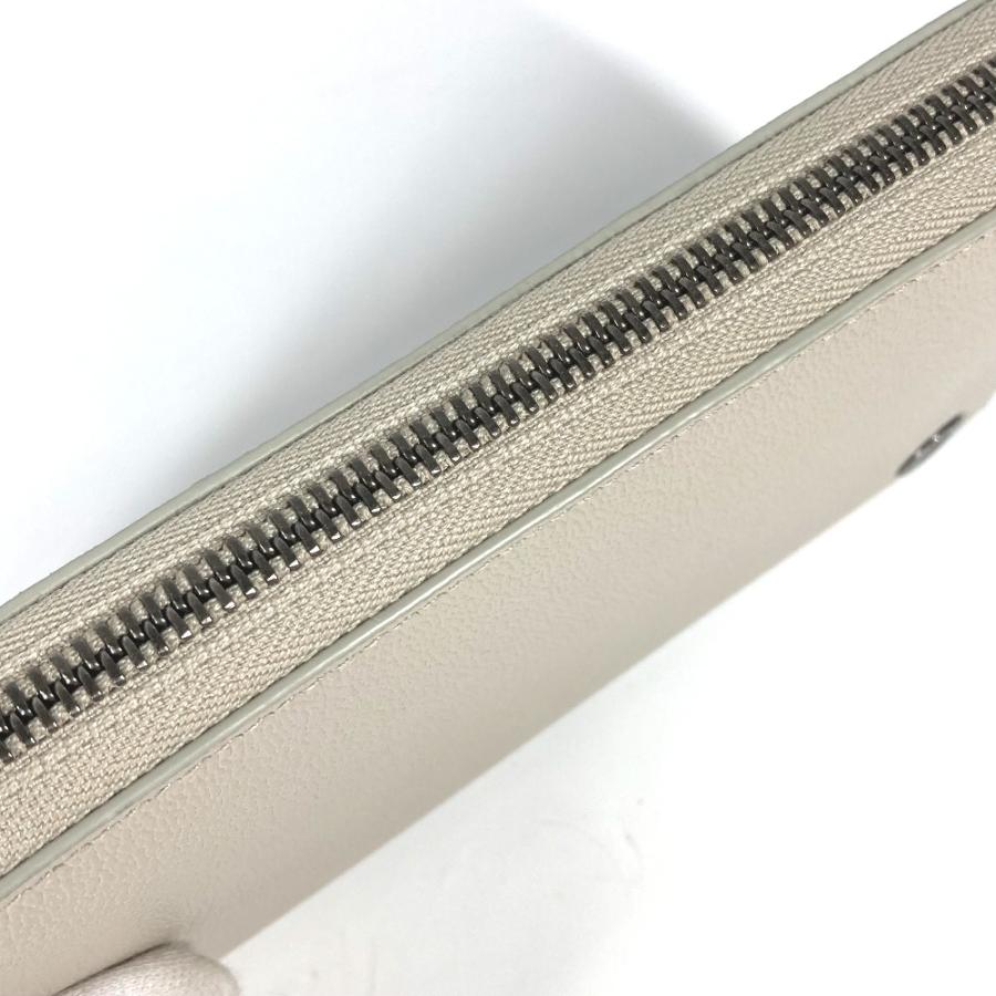美品 BVLGARI ブルガリ ブルガリブルガリ ロゴ ラウンドファスナー ロングウォレット 長財布 アイボリー系 レディース【中古】 | BVLGARI | 05