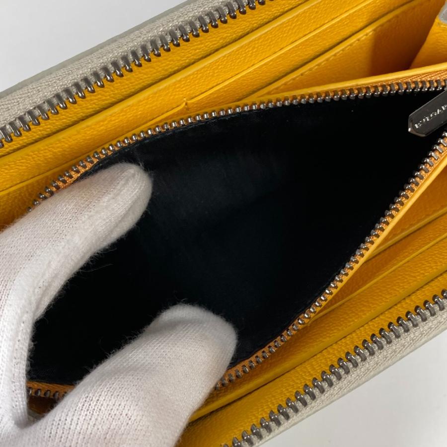 美品 BVLGARI ブルガリ ブルガリブルガリ ロゴ ラウンドファスナー ロングウォレット 長財布 アイボリー系 レディース【中古】 | BVLGARI | 08