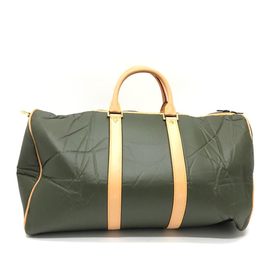 HUNTING WORLD ハンティングワールド バチュークロス トラベルバッグ ボストンバッグ カーキ メンズ【中古】 |  | 01