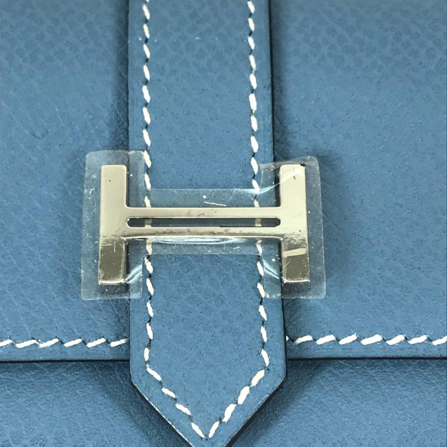 美品 HERMES エルメス ベアン 名刺入れ パスケース コインケース 財布 小銭入れ カードケース ブルージーン ブルー. レディース【中古】 | HERMES | 06