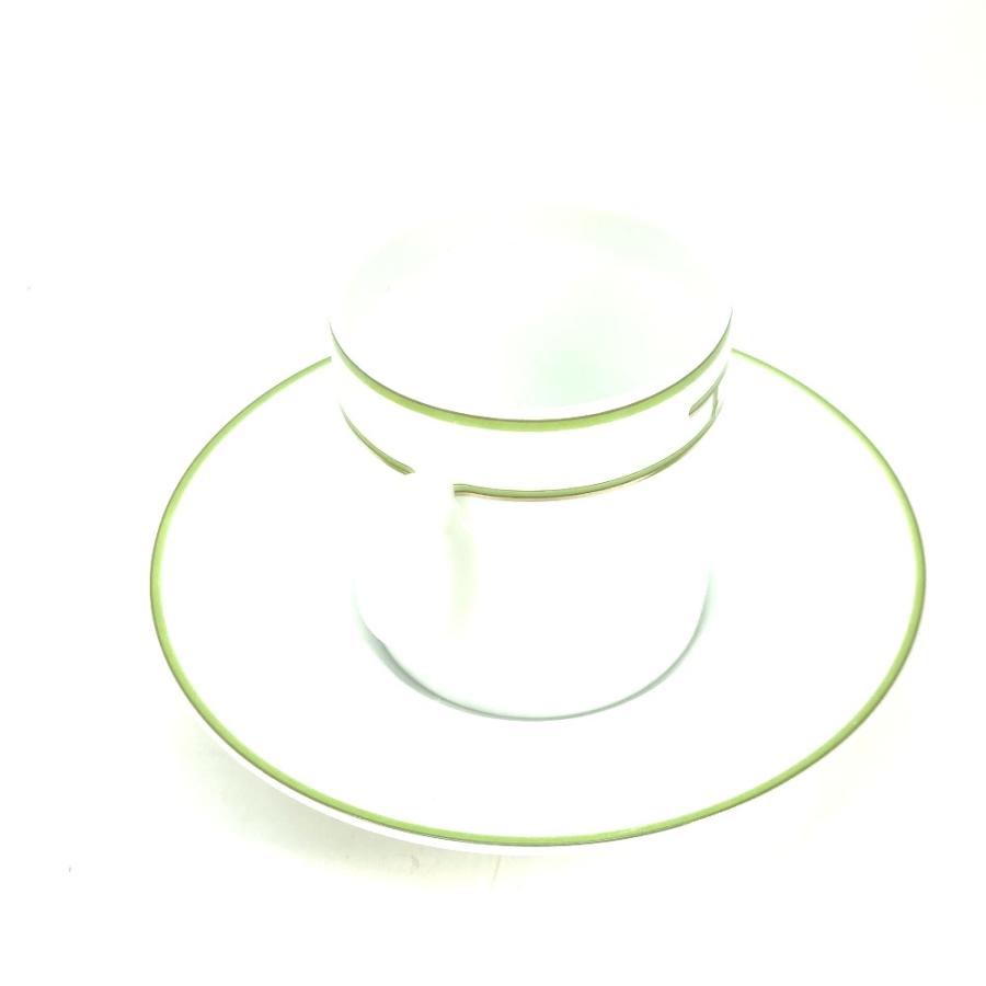 未使用 HERMES エルメス Rhythm リズム ティーカップ＆ソーサー 2客 コップ プレート 皿 食器 ティーカップ ホワイト レディース【中古】 | HERMES | 03