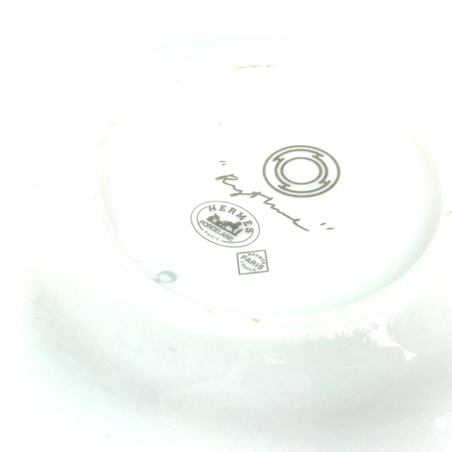 未使用 HERMES エルメス Rhythm リズム ティーカップ＆ソーサー 2客 コップ プレート 皿 食器 ティーカップ ホワイト レディース【中古】 | HERMES | 06