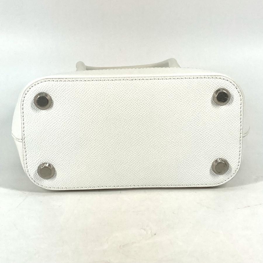 バレンシアガ BALENCIAGA ヴィルXXS 596159 ロゴ 2WAY ハンドバッグ トートバッグ 斜め掛け ショルダーバッグ レザー ホワイト 美品 BALENCIAGA（バレンシアガ） 美品 596159 ヴィルXXS 2WAY ハンドバッグ