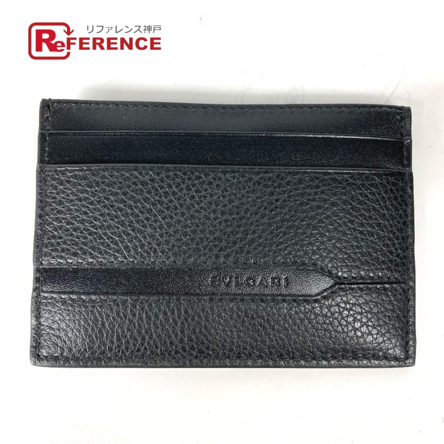 未使用 BVLGARI ブルガリ 36969 ロゴ オクト OCTO カードケース ブラック メンズ【中古】 | BVLGARI