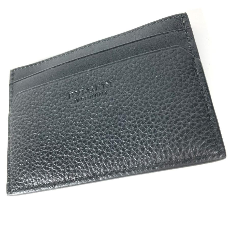 未使用 BVLGARI ブルガリ 36969 ロゴ オクト OCTO カードケース ブラック メンズ【中古】 | BVLGARI | 04