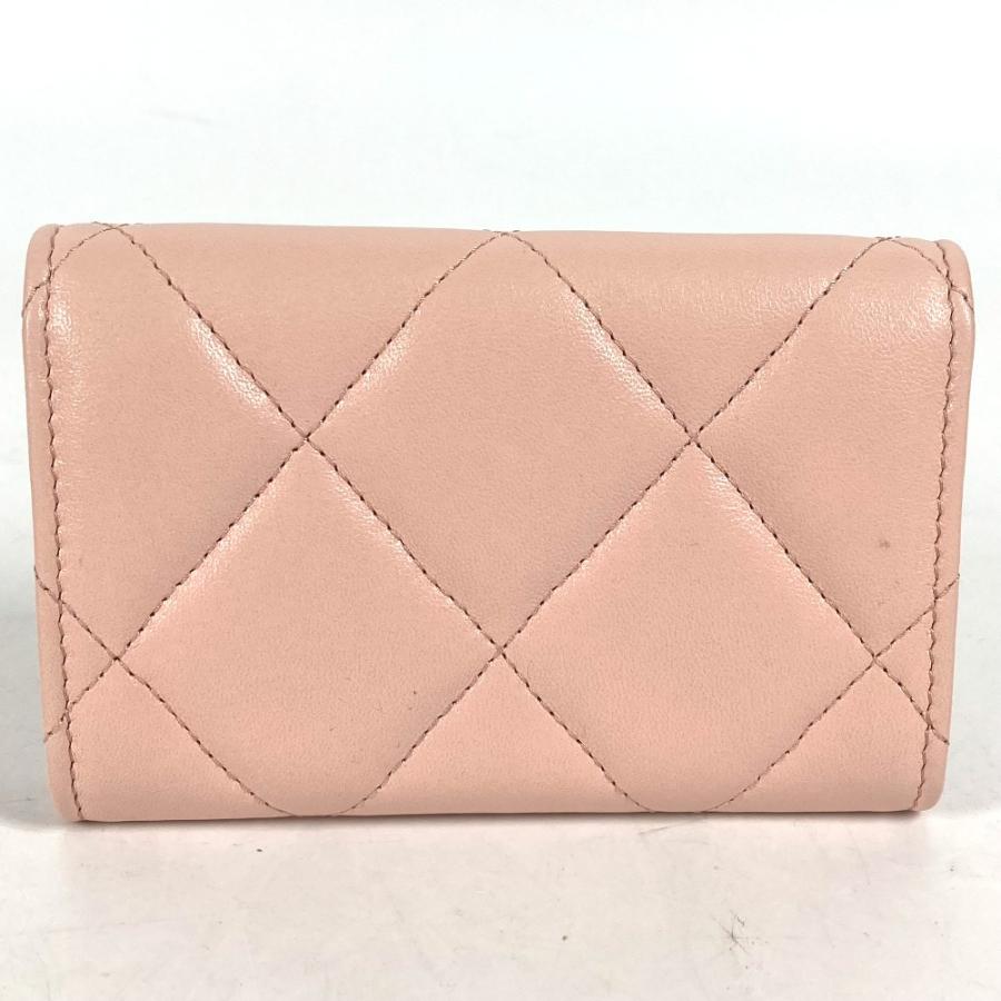 CHANEL 美品 シャネル チェーン CC カードケース マトラッセ