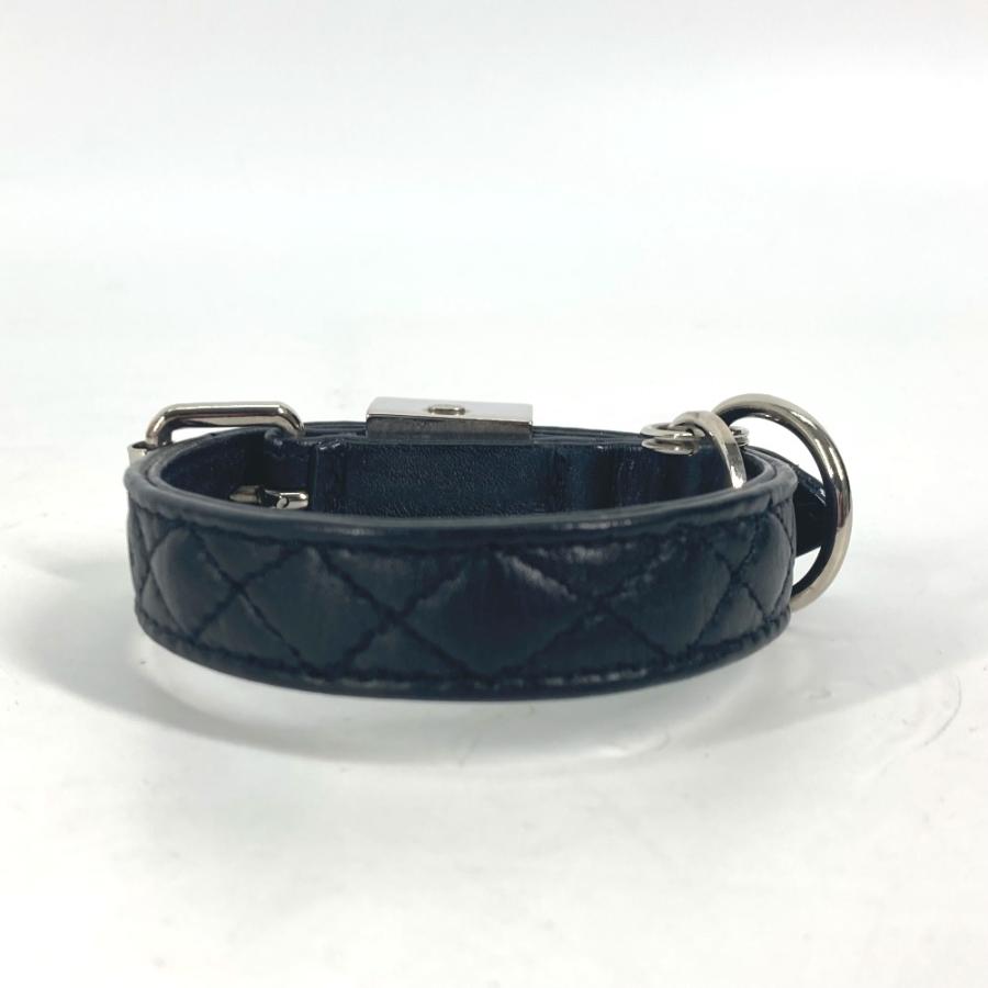 CHANEL シャネル リード＆首輪セット マトラッセ CC ココマーク キルティング ペット 犬 お散歩 ドッグ リード ブラック ユニセックス【中古】 | CHANEL | 03