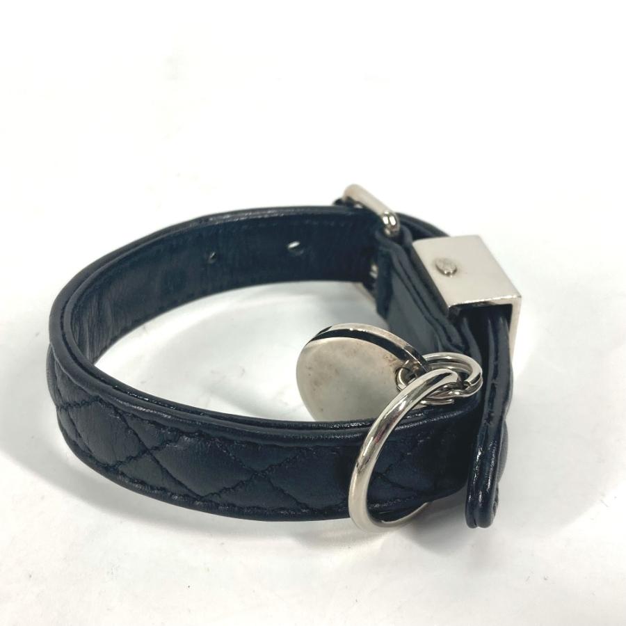 CHANEL シャネル リード＆首輪セット マトラッセ CC ココマーク キルティング ペット 犬 お散歩 ドッグ リード ブラック ユニセックス【中古】 | CHANEL | 04