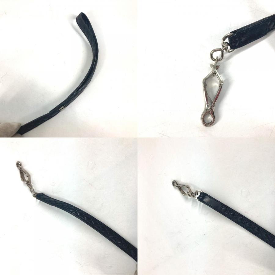 CHANEL シャネル リード＆首輪セット マトラッセ CC ココマーク キルティング ペット 犬 お散歩 ドッグ リード ブラック ユニセックス【中古】 | CHANEL | 09