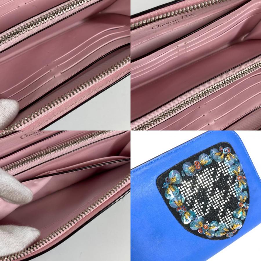 Dior ディオール ビジュー ラインストーン ラウンドファスナー ロング