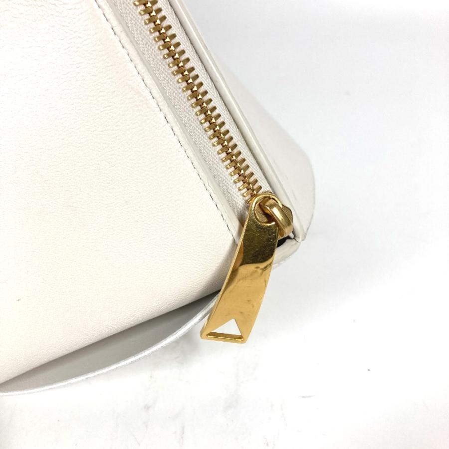 BOTTEGA VENETA ボッテガヴェネタ 666696 Chalk チョーク クラッチバッグ マキシイントレチャート ポーチ ホワイト レディース【中古】 |  | 03