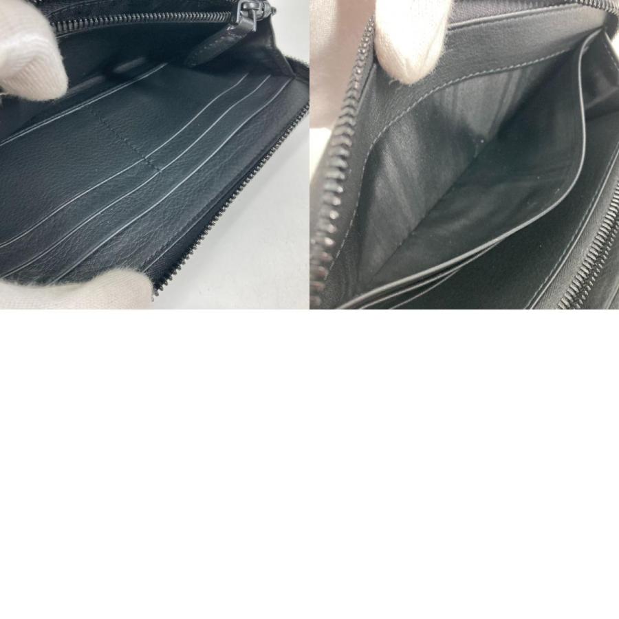 Salvatore Ferragamo サルヴァトーレフェラガモ ガンチーニ ラウンドファスナー ロングウォレット 長財布 ブラック メンズ【中古】 |  | 09