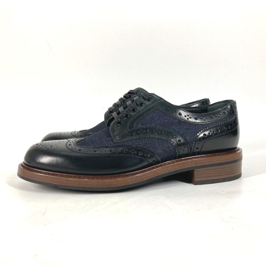 LOUIS VUITTON ルイヴィトン 不明 ドレスシューズ 革靴 シューズ デニム レザーシューズ ネイビー メンズ【中古】 | LOUIS VUITTON | 04