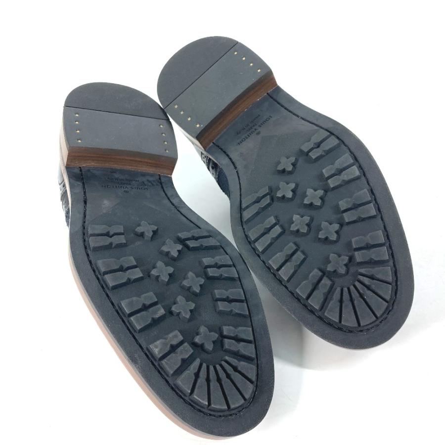 LOUIS VUITTON ルイヴィトン 不明 ドレスシューズ 革靴 シューズ デニム レザーシューズ ネイビー メンズ【中古】 | LOUIS VUITTON | 07