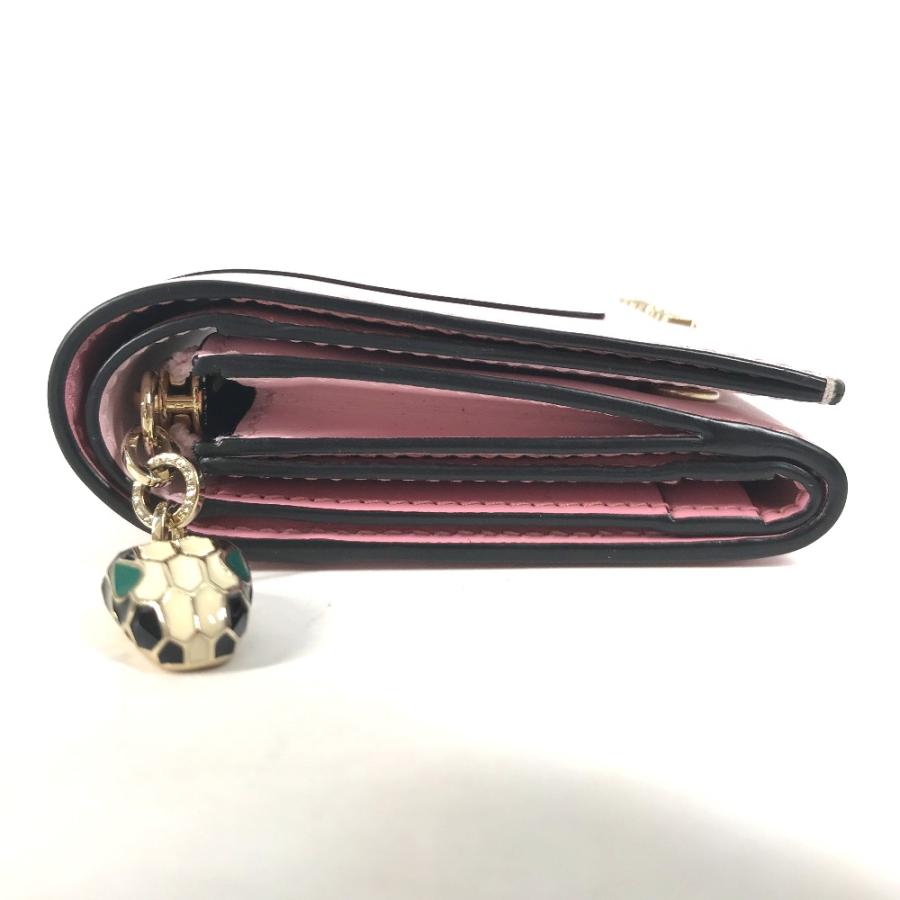ブルガリ　三つ折り財布　セルペンティ　コンパクトウォレット　ピンク　レディース 楽天市場】BVLGARI ブルガリ セルペンティ コンパクトウォレット