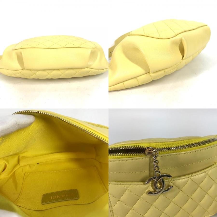 新品同様 CHANEL シャネル A57832 CC ココマーク カバン クロス キルティング マトラッセ ベルトバッグ  ボディバッグ イエロー 【中古】 | CHANEL | 08