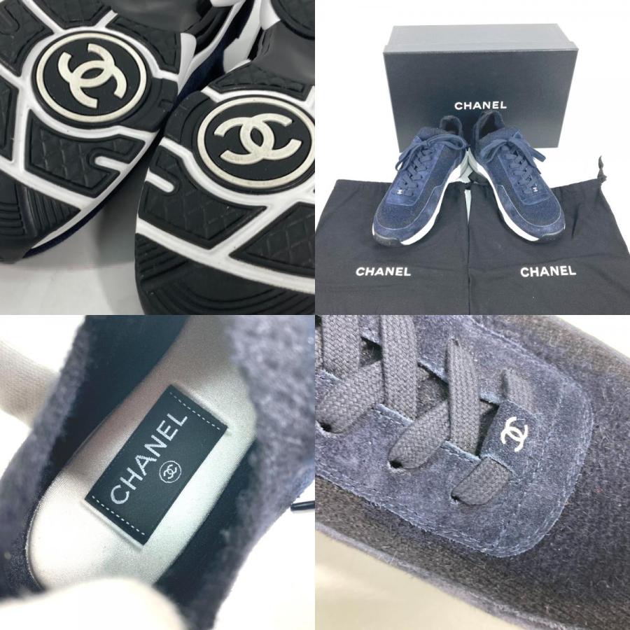 CHANEL シャネル G38750 CC ココマーク 靴 シューズ 23B スニーカー 