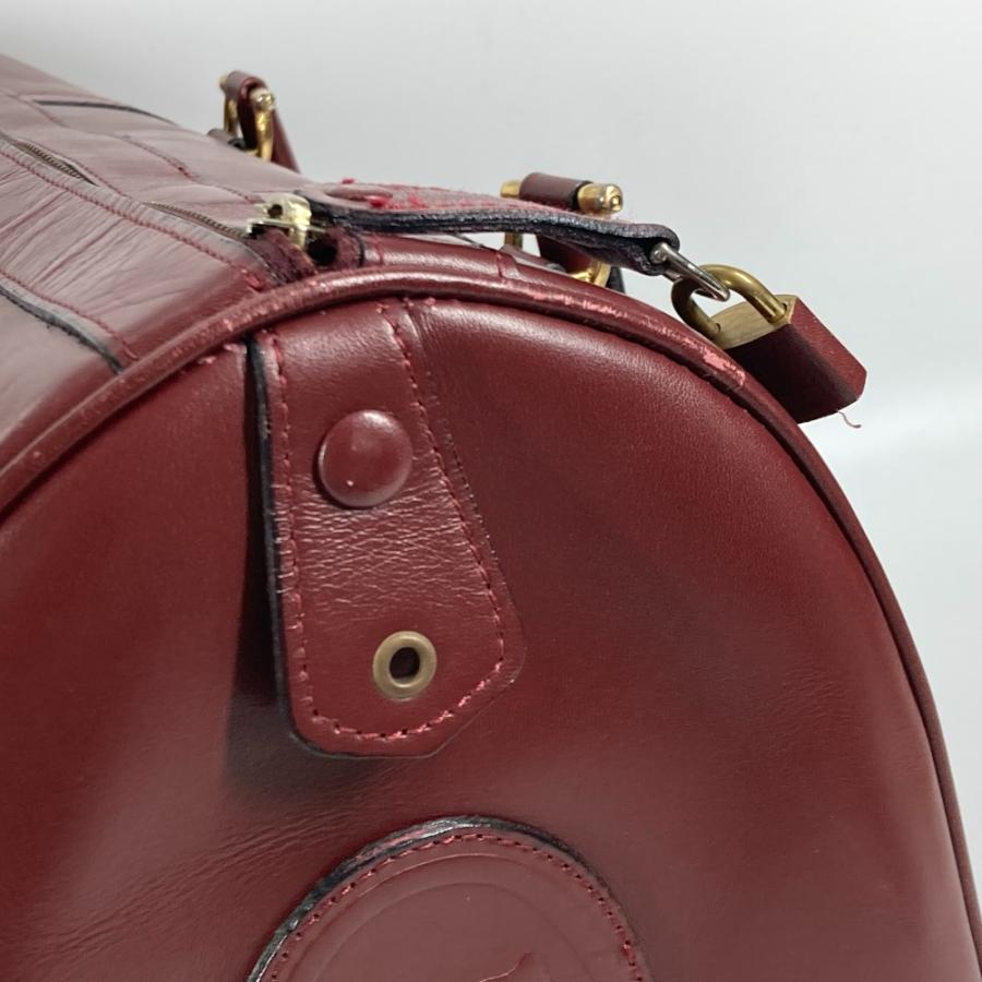 CARTIER カルティエ マストライン ショルダーバッグ 肩掛け カバン ロゴ ヴィンテージ ボストンバッグ ワインレッド レディース【中古】 | Cartier | 04