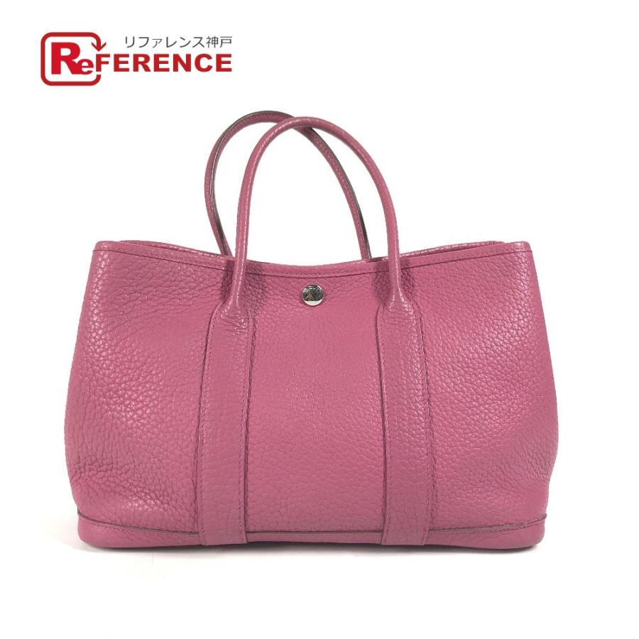 HERMES エルメス ガーデンパーティTPM カバン ハンドバッグ カバン トートバッグ トスカ パープル系 レディース【中古】 | HERMES