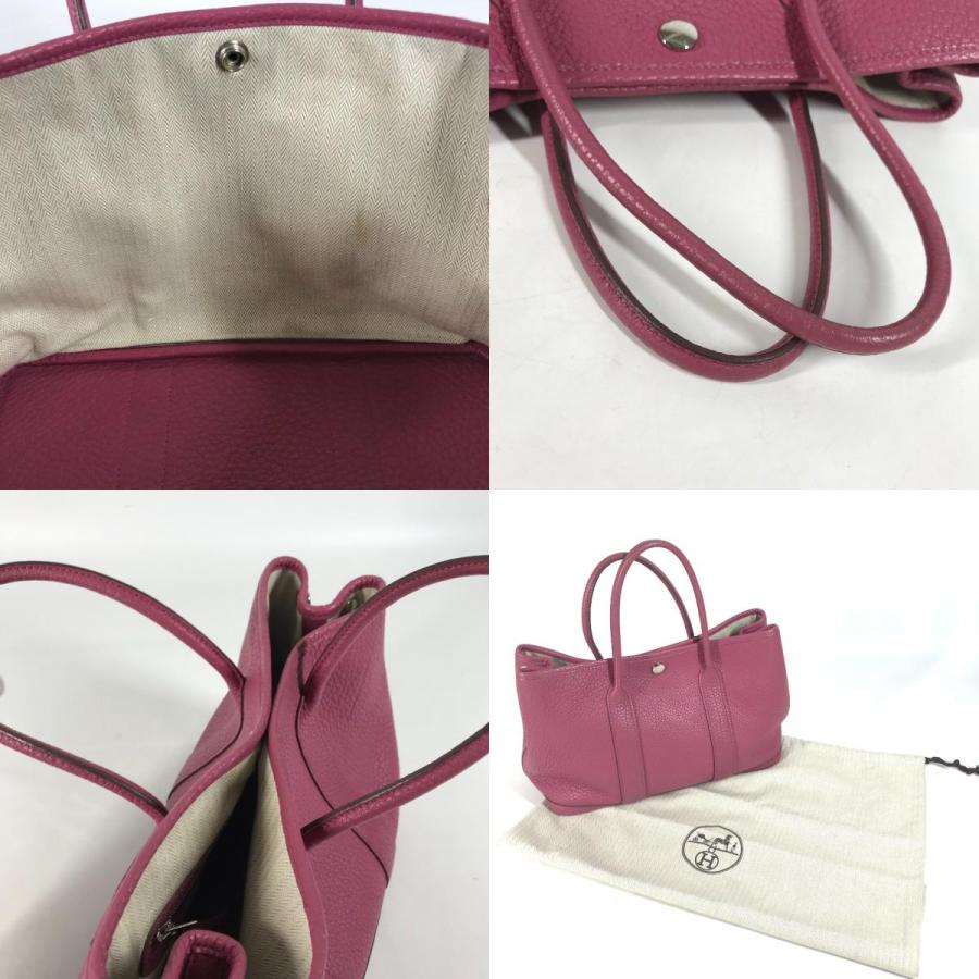 HERMES エルメス ガーデンパーティTPM カバン ハンドバッグ カバン トートバッグ トスカ パープル系 レディース【中古】 | HERMES | 09