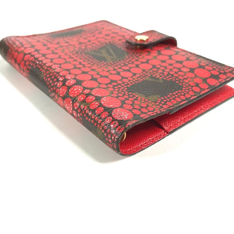 LOUIS VUITTON ルイヴィトン R21132 アジェンダPM パンプキンドット 水玉 草間彌生コラボ モノグラムタウン 手帳カバー レッド【中古】 | LOUIS VUITTON | 05
