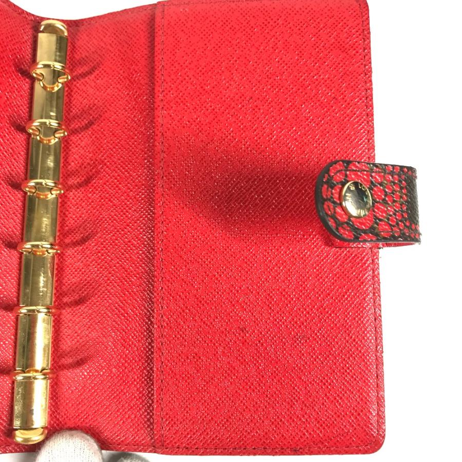 LOUIS VUITTON ルイヴィトン R21132 アジェンダPM パンプキンドット 水玉 草間彌生コラボ モノグラムタウン 手帳カバー レッド【中古】 | LOUIS VUITTON | 07