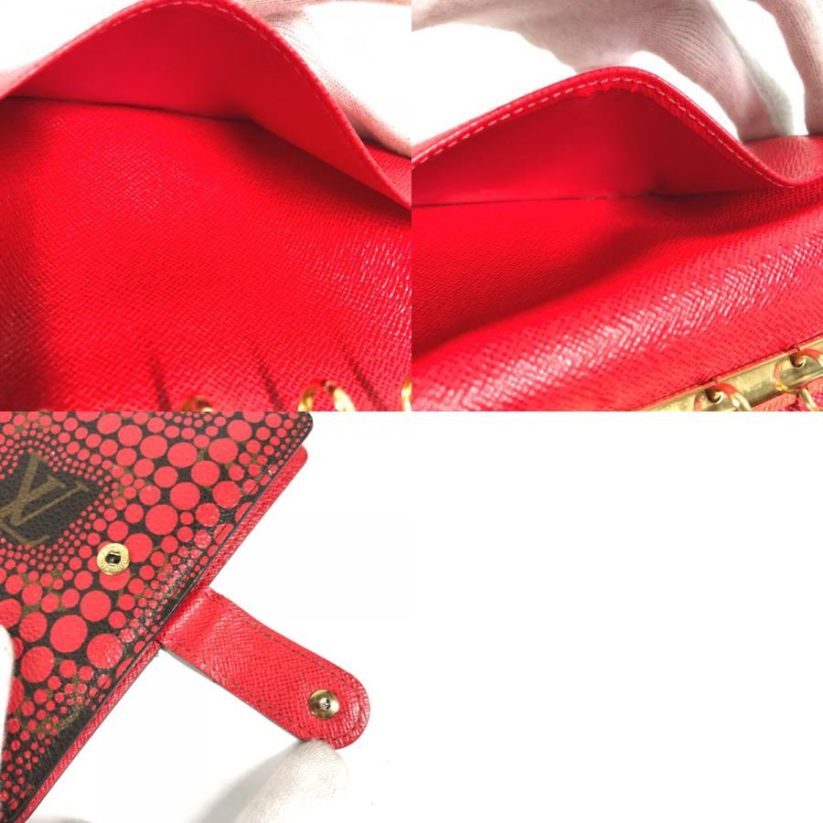 LOUIS VUITTON ルイヴィトン R21132 アジェンダPM パンプキンドット 水玉 草間彌生コラボ モノグラムタウン 手帳カバー レッド【中古】 | LOUIS VUITTON | 09