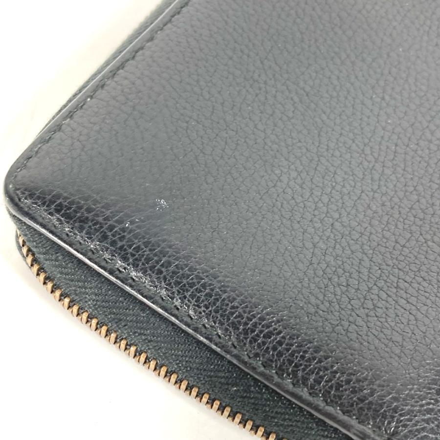 GUCCI（グッチ） 496317 ロゴ ロングウォレット ラウンドファスナー 長