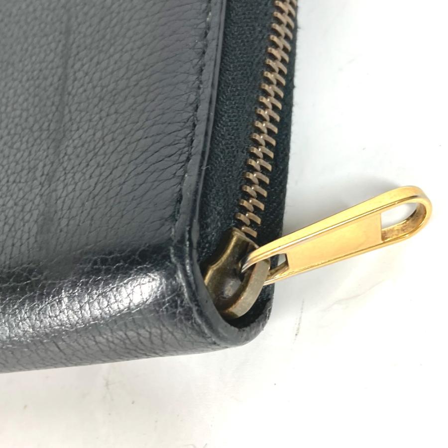 GUCCI（グッチ） 496317 ロゴ ロングウォレット ラウンドファスナー 長