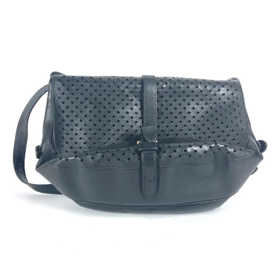 ルイヴィトン LOUIS VUITTON フローレソミュール 30 M94072 ペルフォ 斜め掛け カバン パンチング ショルダーバッグ カーフレザー ノワール ブラック LOUIS VUITTON（ルイ・ヴィトン） M94072 フローレソミュール 30 斜め