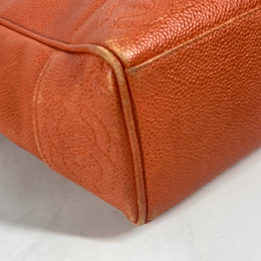 CHANEL シャネル トリプルココ CC　ココマーク ショルダーバッグ カバン 肩掛け チェーンバッグ トートバッグ オレンジ レディース【中古】 | CHANEL | 07