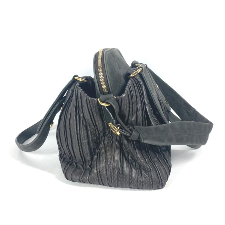 BVLGARI ブルガリ レオーニ 2WAYバッグ トートバッグ 斜め掛け ショルダーバッグ ブラック レディース【中古】 | BVLGARI | 02