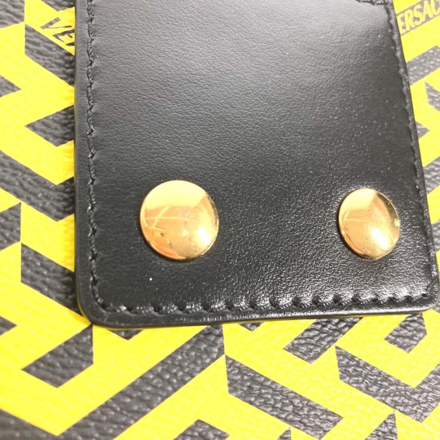 未使用 VERSACE ヴェルサーチ ロゴ ラグレカ メイクポーチ 化粧ポーチ 