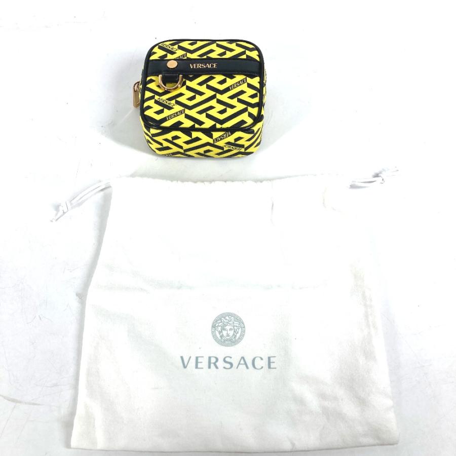 未使用 VERSACE ヴェルサーチ ロゴ ラグレカ メイクポーチ 化粧ポーチ 
