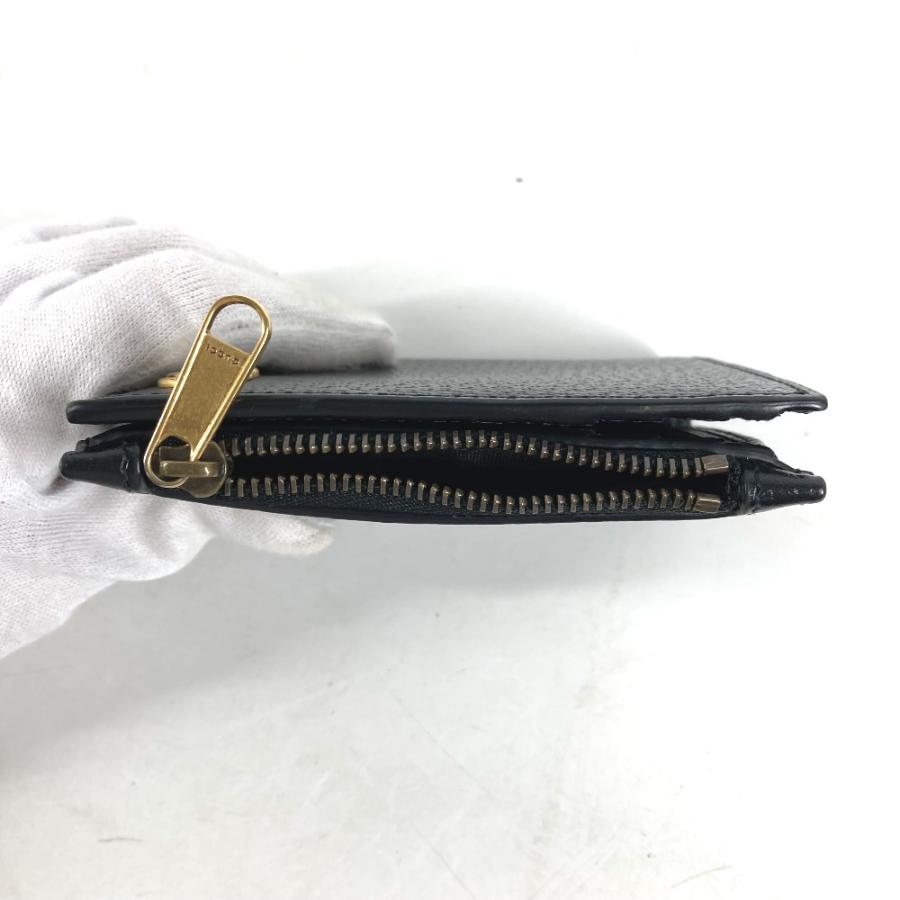 GUCCI グッチ 760223 ダブルG ロング ウォレット コンパクトウォレット 2つ折り財布 ブラック レディース【中古】 | GUCCI | 08
