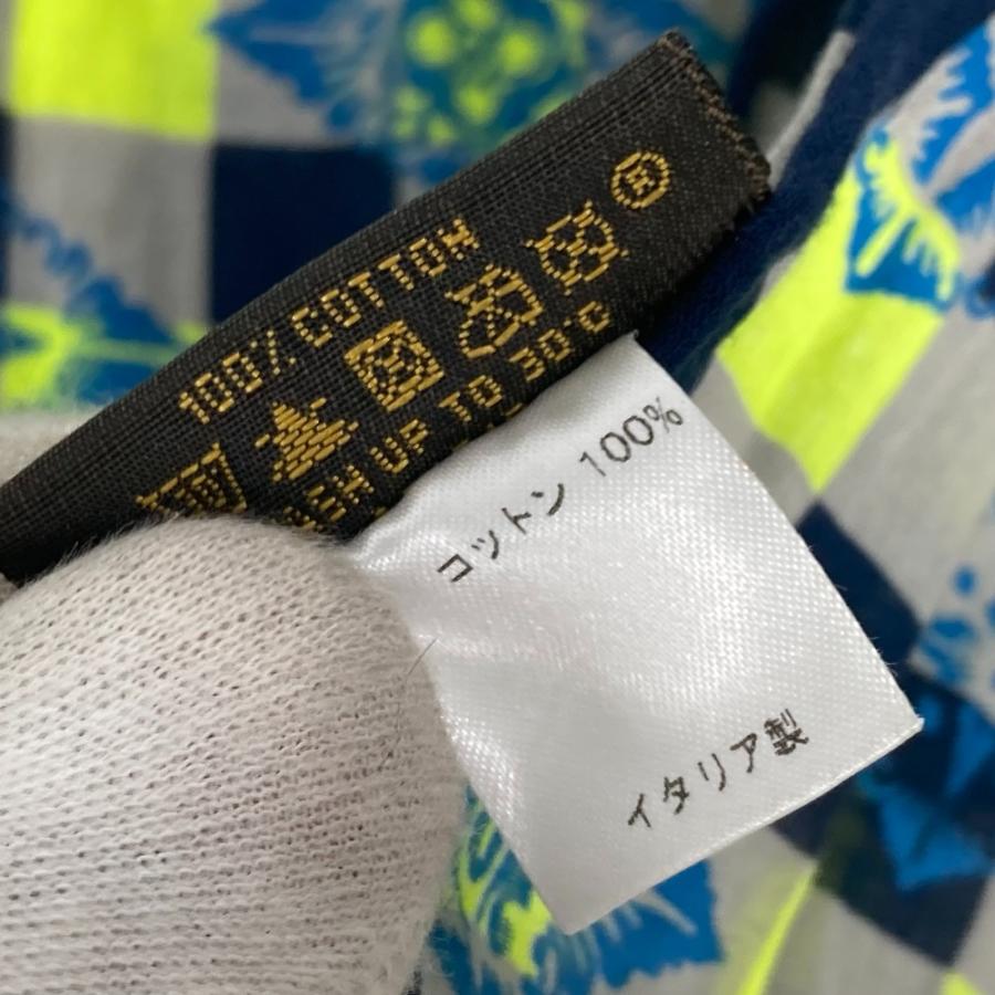 LOUIS VUITTON ルイヴィトン ダミエ フリンジ ショール マフラー ストール グレー メンズ【中古】 | LOUIS VUITTON | 04