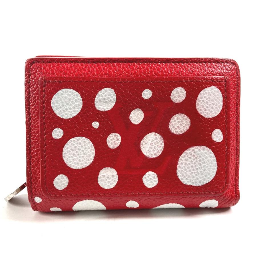 LOUIS VUITTON ルイヴィトン M82103  LV×YK ポルトフォイユ クレア  コンパクトウォレット 草間彌生コラボ 2つ折り財布 ルージュ【中古】 | LOUIS VUITTON | 01