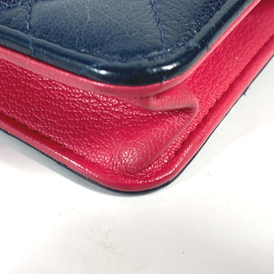 CHANEL シャネル AP1138 チェーンウォレット CC ココマーク カバン ショルダーバッグ 斜め掛け  トリコロールカラー 長財布 【中古】の画像
