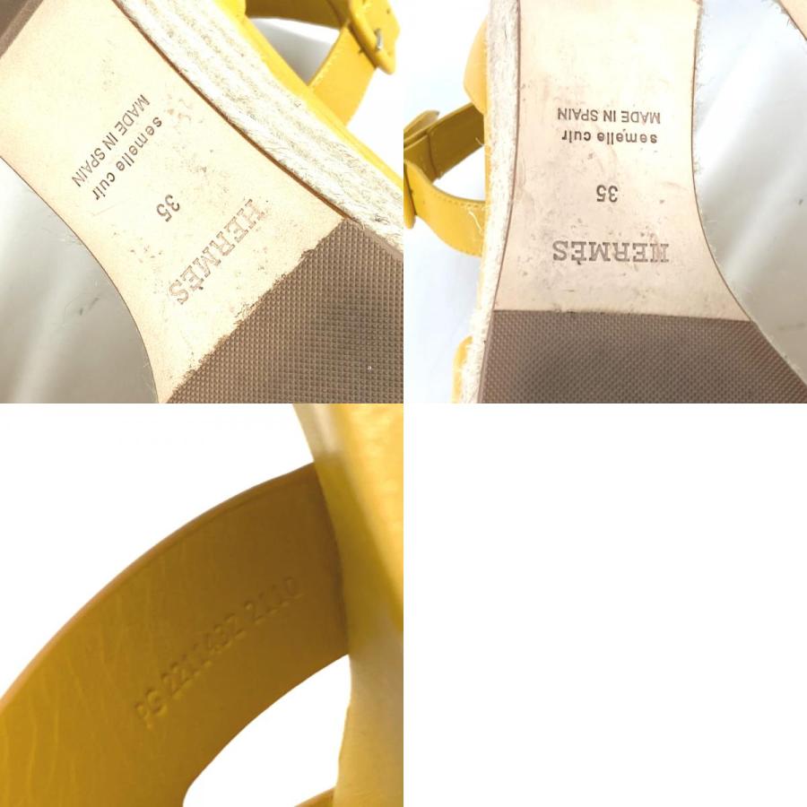 HERMES（エルメス） 美品 エスパドリーユ 《エルダ》 ウエッジソール