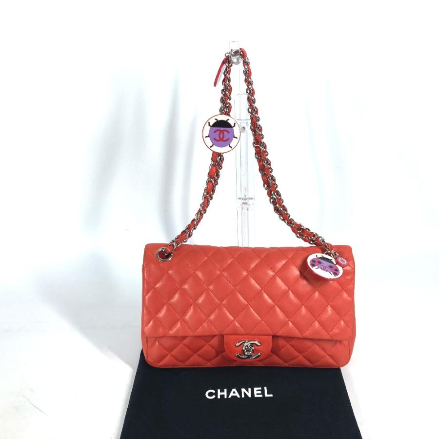 CHANEL シャネル マトラッセ25 マトラッセ 25  Wチェーン カバン バッグ マトラッセ ショルダーバッグ レッド レディース【中古】 | CHANEL | 02