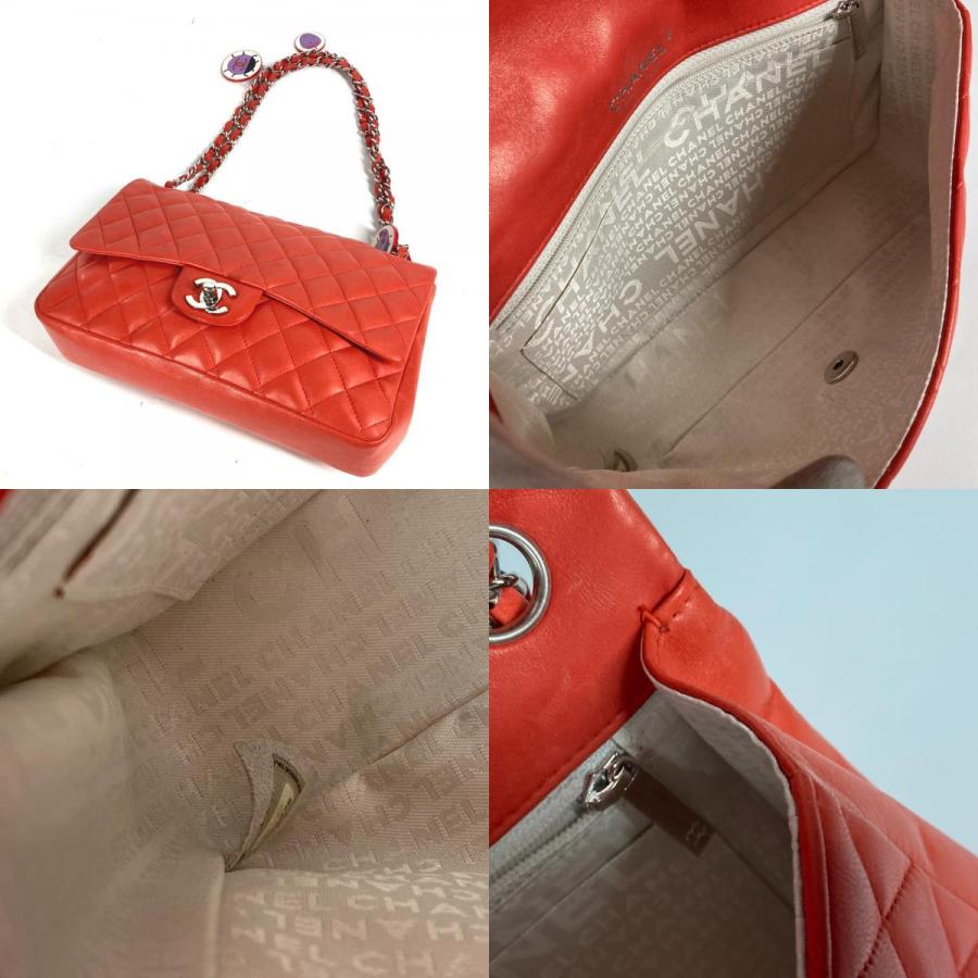 CHANEL シャネル マトラッセ25 マトラッセ 25  Wチェーン カバン バッグ マトラッセ ショルダーバッグ レッド レディース【中古】 | CHANEL | 08
